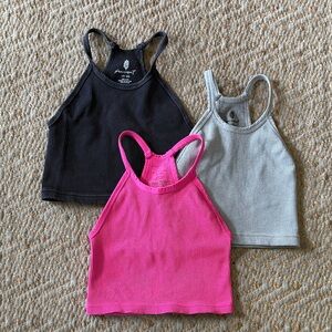 FP Movement by Free People Tank Tops - Black, Gray, Pink